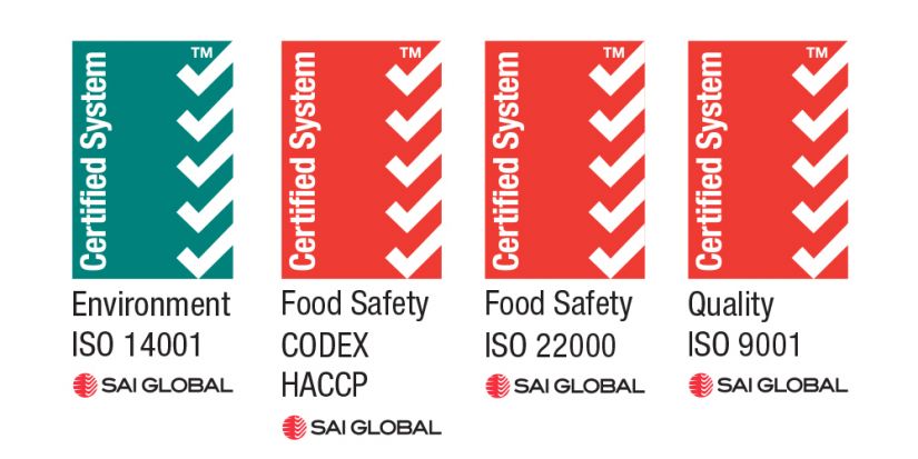 Cafetto Certifications